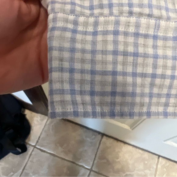 UNTUCKIT Mens Blue Plaid Button Down  Shirt Large Wrinkle Free - Picture 5 of 9